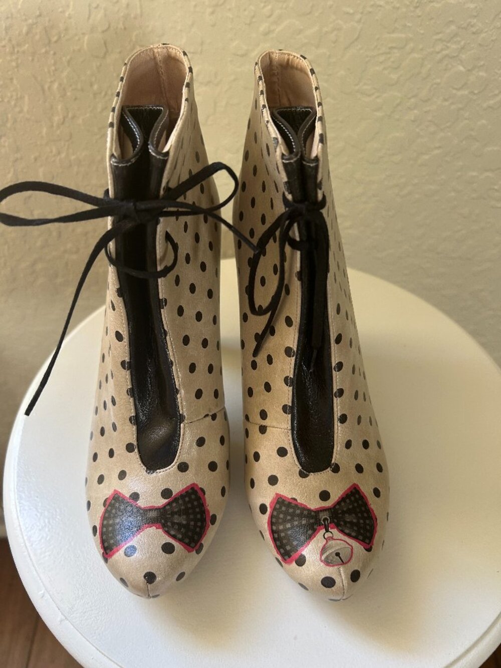 Dogo "Ring a Bow" Vegan Leather Heeled Booties